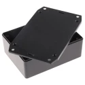 Hammond Flanged ABS Enclosure IP54 Black Lid 41 mm x 81 mm x 109 mm 1591XXSSFLBK