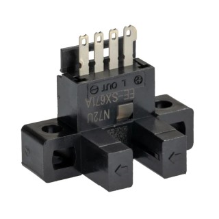 Omron Slotted Optical Switch Transistor Output 4 Pins 5mm Slot Width 26.2x15.5mm EE-SX671A