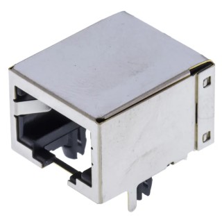 Wurth Elektronik WR-MJ Series RJ45 Connector Female, PCB Mount, Cat5 STP Shield Horizontal 1 Port 8 Way RJ45