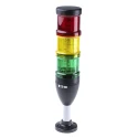 Eaton SL7 Series Red, Yellow, Green Signal Tower No Sounder Component, 3 Lights, 24V AC/DC Base 171425 SL7-100-L-RYG-24LED