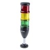 Eaton SL7 Series Red, Yellow, Green Signal Tower No Sounder Component, 3 Lights, 24V AC/DC Base 171425 SL7-100-L-RYG-24LED