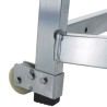 Zarges Trolley Wheel Aluminium Alloy Frame 150 kg Capacity 40268