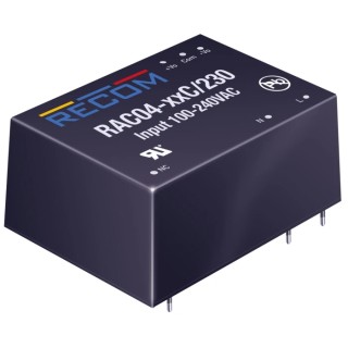 Recom Switching Power Supply 12V DC 4W PCB Mount 333mA Output RAC04-12SC/230
