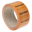 RS PRO Orange Polypropylene Vinyl Pipe Marking Tape with Electricity Text, Width 50mm Length 33m 711-435