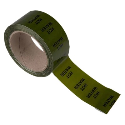RS PRO Green Polypropylene Vinyl Pipe Marking Tape, Pre-printed Text Hot Water, Width 50mm x Length 33m 711-362