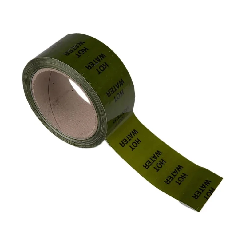 RS PRO Green Polypropylene Vinyl Pipe Marking Tape, Pre-printed Text Hot Water, Width 50mm x Length 33m 711-362