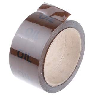 RS PRO Brown Vinyl Polypropylene Pipe Marking Tape with Pre-printed Oil Text, Width 50mm x Length 33m 711-441