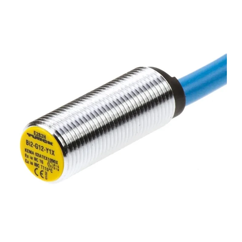 Turck Threaded Barrel Inductive Proximity Sensor M12 x 1, NAMUR Output, 8.2 V dc, 2 mm Detection Range Bi2-G12-Y1X