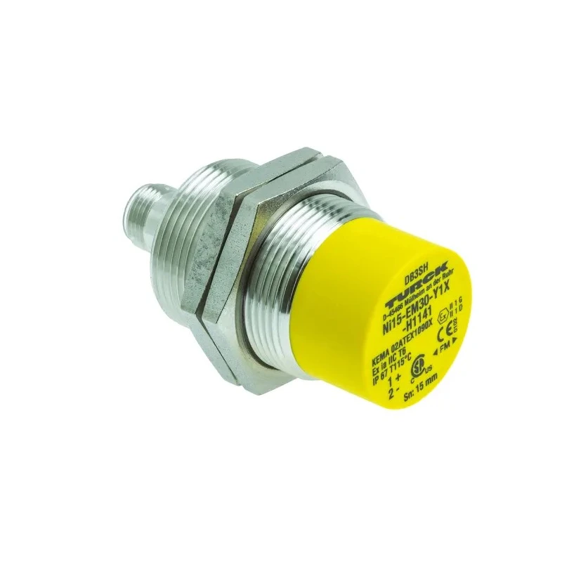 Turck Threaded Barrel Inductive Proximity Sensor M30 x 1.5, 15 mm Detection, NAMUR Output, 8.2V DC, 1.2 Ni15-EM30-Y1X-H1141