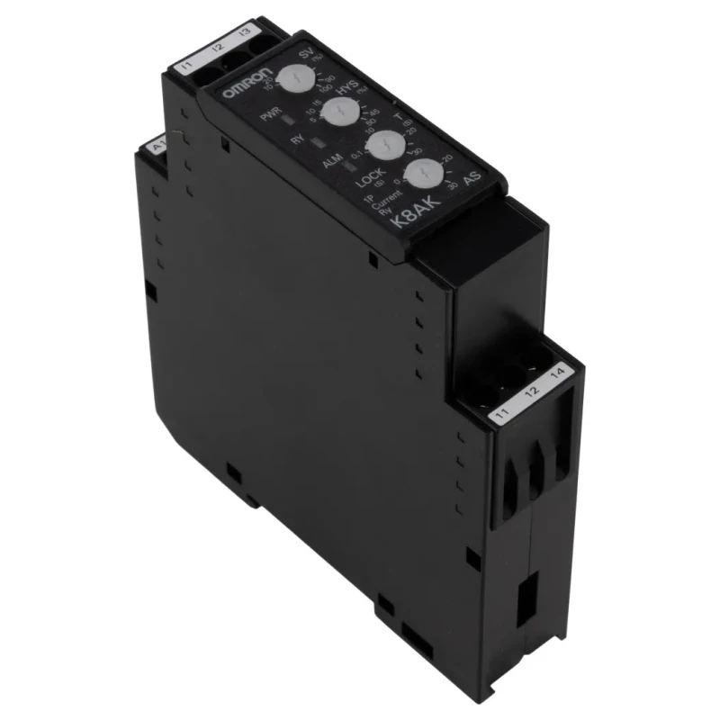Omron Single-Phase Monitoring Relay, SPDT, DIN Rail Mount, 10A to 200A, 24 V AC/DC K8AK-AS3 24VAC/DC