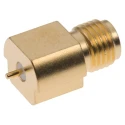 Rosenberger SMA Series PCB Coaxial Connector Female SMA 50 Ω Straight Body Solder 32K242-40ML5
