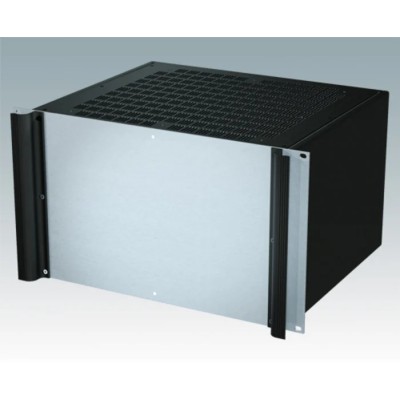 METCASE 6 U 19 in Rack Mount Case Combimet Ventilated Aluminium Black 365mm x 482.6mm x 262.6mm M6219669