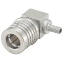 Rosenberger QMA Series Coaxial Connector Cable Male QMA, 50 Ω, Right Angle Body 28S207-302N5