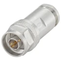 Rosenberger N Series Coaxial Connector Cable Male N Connector, 50 Ω, Straight Body Clamp 53S102-015N5