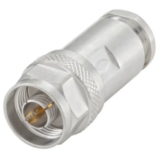 Rosenberger N Series Coaxial Connector Cable Male N Connector, 50 Ω, Straight Body Clamp 53S102-015N5