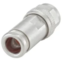 Rosenberger N Series Coaxial Connector Cable Male N Connector, 50 Ω, Straight Body Clamp 53S102-015N5
