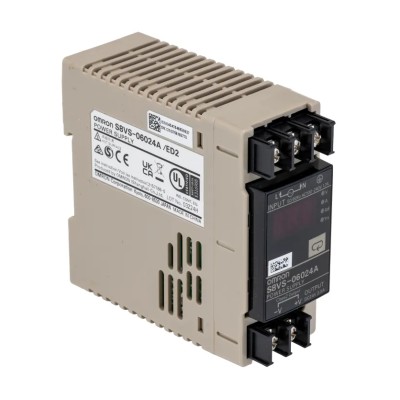 Omron Switched Mode DIN Rail Power Supply 24V DC, 2.5A, 60W, AC Input 100-240V, CE Certified S8VS