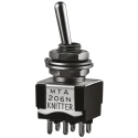 KNITTER-SWITCH Panel Mount DPDT Toggle Switch On-On Operation Solder Terminal 250 V AC MTA 206 R