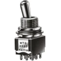KNITTER-SWITCH Toggle Switch Panel Mount On-On 3PDT Solder Terminal 30 V dc 250 V ac MTG 306 D