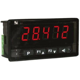 Wachendorff LED Multi-Function Panel Meter for Voltage, Current, Temperature with 45.5 mm x 93 mm Cutout DA9602R0