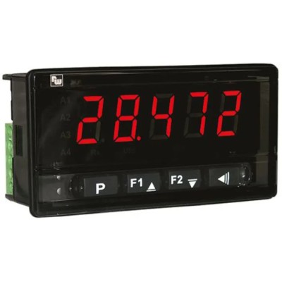 Wachendorff LED Multi-Function Panel Meter for Voltage, Current, Temperature with 45.5 mm x 93 mm Cutout DA9602R0