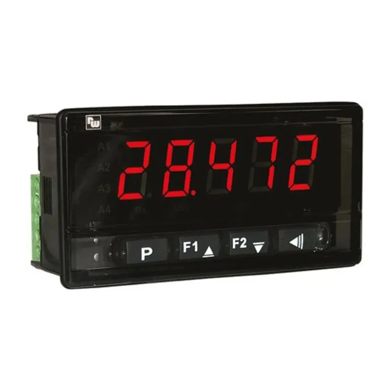 Wachendorff LED Multi-Function Panel Meter for Voltage, Current, Temperature with 45.5 mm x 93 mm Cutout DA9602R0