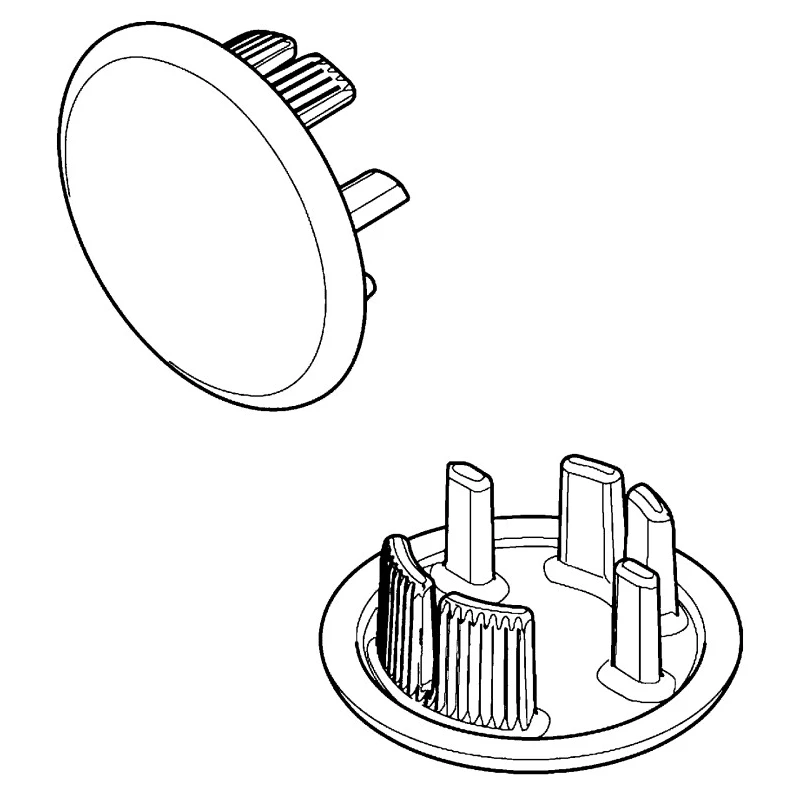 Bosch Rexroth Grey Round Tube Plug 45 x 45L Profile Strut Profile, N10 Groove 3842548129