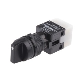 RS PRO Selector Switch 1 NO/1 NC Contact Configuration 3 Positions IP65 Solder Terminal 820-0475