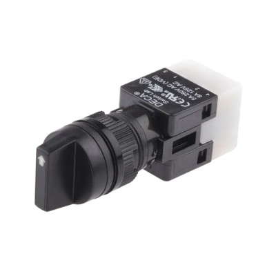 RS PRO Selector Switch 1 NO/1 NC Contact Configuration 3 Positions IP65 Solder Terminal 820-0475