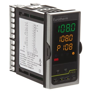Eurotherm Piccolo P108 Panel PID Temperature Controller 2 Input, 2 Output Relay 264V ac On-Off P108/CC/VH/LRC/R