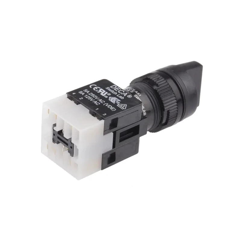 RS PRO Selector Switch 1 NO/1 NC Contact Configuration 3 Positions IP65 Solder Terminal 820-0475
