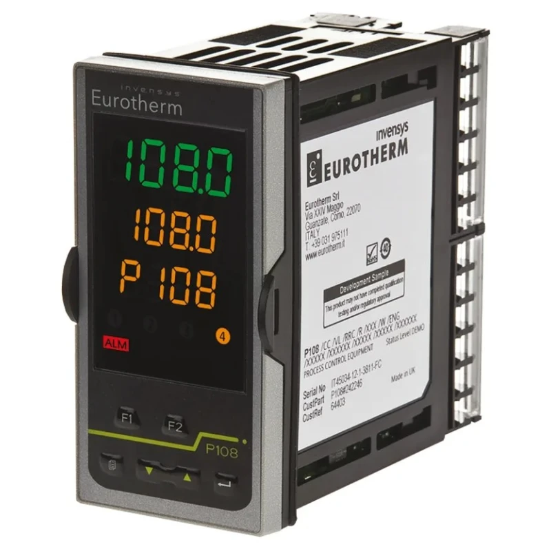 Eurotherm Piccolo P108 Panel PID Temperature Controller 2 Input, 2 Output Relay 264V ac On-Off P108/CC/VH/LRC/R