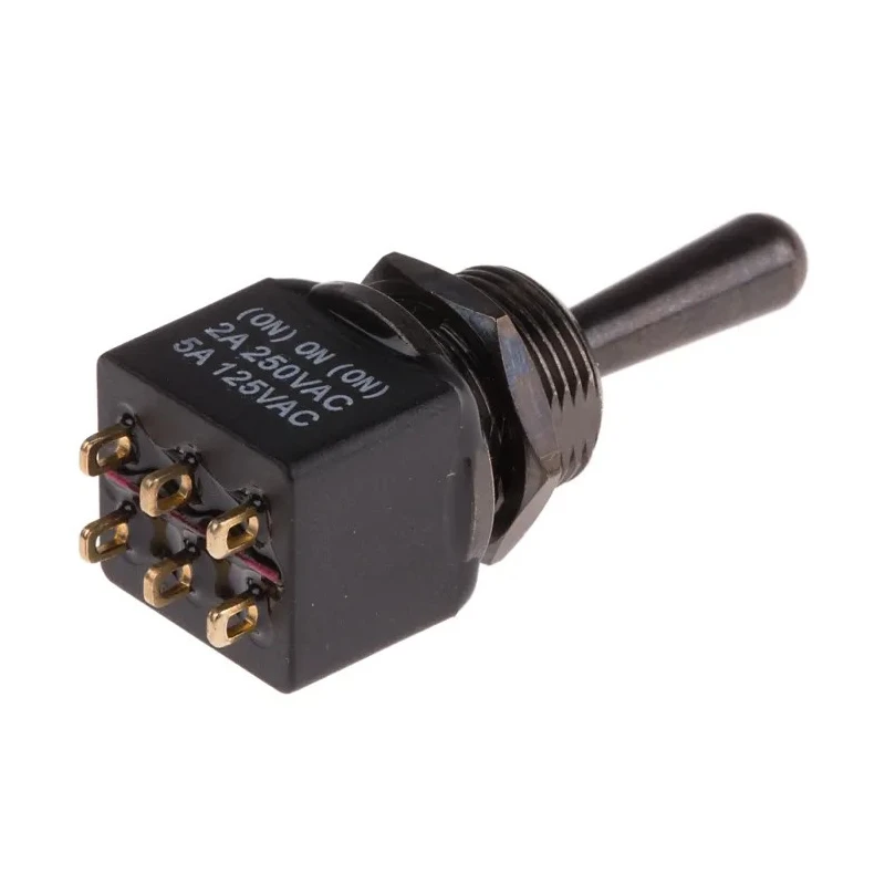 RS PRO Toggle Switch PCB Mount On-On-On DPDT Solder Terminal 28 V DC 250 V AC 820-0526