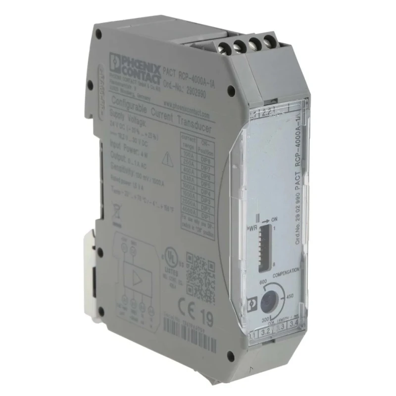 Phoenix Contact PACT RCP-D140 Series Flange-Mount Current Transformer 4000A 1.5VA 24V DC 8.3mm Bore 2904922