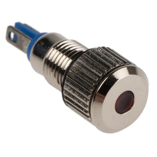 RS PRO Red Panel Mount Indicator 24V 15mA Lead Wire Termination IP67 Prominent 820-0573