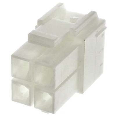 JST VLP Male Connector Housing 6.2 mm Pitch 4 Way 2 Row Straight VLP-04V