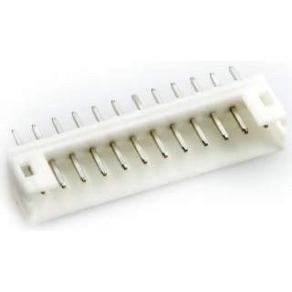 JST PH Series Straight Through Hole PCB Header 12 Contacts 2 mm Pitch 1 Row Shrouded B12B-PH-K-S LF SN