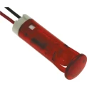 APEM QS Series Red Panel Mount Indicator 12V dc 20mA Lead Wire Termination QS83KKR12