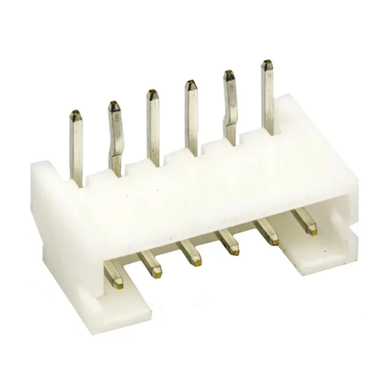 JST PH Series Right Angle Through Hole PCB Header 6 Contact 2 mm Pitch 1 Row Shrouded S6B-PH-K-S(LF)(SN)