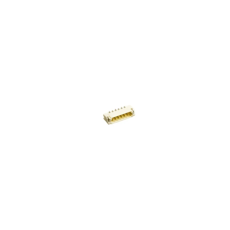 JST XSR Series Straight Surface PCB Header Connectors 6 Contacts 0.6 mm Pitch 1 Row Shrouded SM06B-XSRS-ETB(LF)(SN)