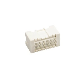 JST XAD Series Straight Through Hole PCB Header 12 Contact 2 Row 2.5 mm Pitch Shrouded B12B-XADSS-N(LF)(SN)