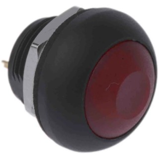 RS PRO Miniature Momentary Push Button Switch, PCB Mount, 13.6 mm Cutout, Red LED, SPST, IP67, 50 V dc, 32 V ac 8207599P
