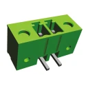 TE Connectivity Buchanan Series Pluggable Terminal Block, 2-Contact, 3.81 mm Pitch, 1 Row, Green Polyamide Housing 284541-2