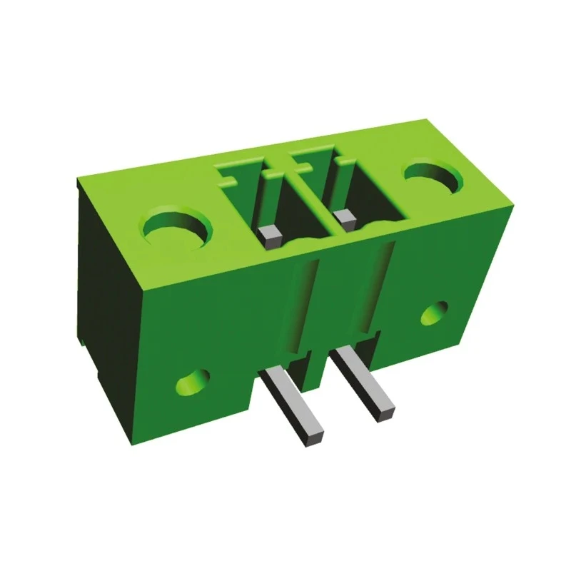 TE Connectivity Buchanan Series Pluggable Terminal Block, 2-Contact, 3.81 mm Pitch, 1 Row, Green Polyamide Housing 284541-2