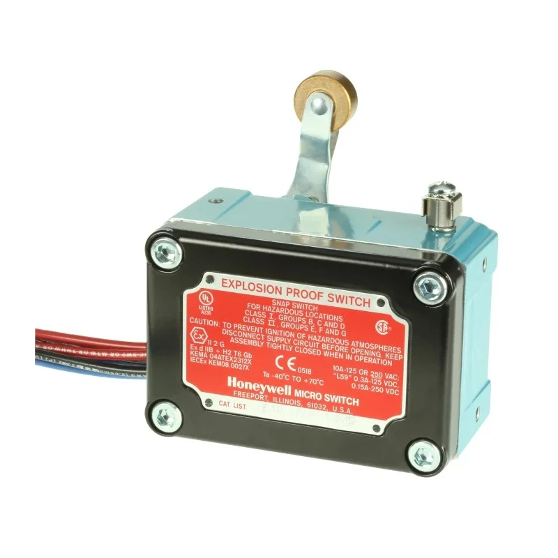 Honeywell Technologies EX Series Roller Lever Limit Switch 2 NO 2 NC Die Cast Aluminium Housing 250V 10A EXD-AR-3