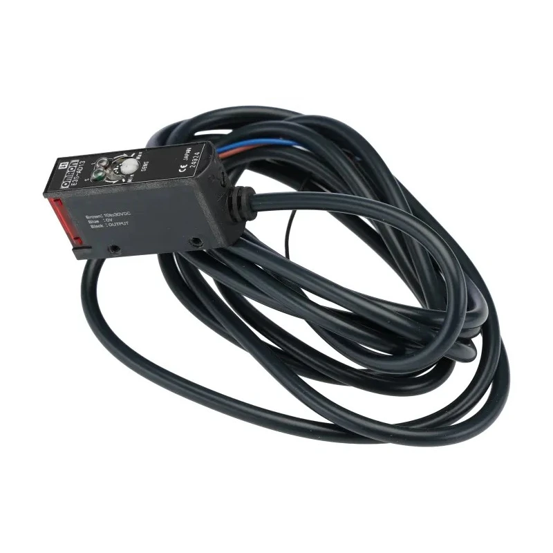 Omron Diffuse Photoelectric Sensor Block Sensor 100 mm Detection Range NPN Output IP67 E3S-AD13