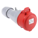 Legrand Industrial Power Connector Rated At 16A 415V IP44 Red Cable Mount P17 Tempra Pro 