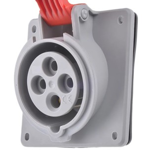Legrand P17 Tempra Pro Panel Mount Industrial Power Connector 16A 415V IP44 Red 