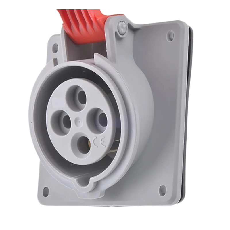 Legrand P17 Tempra Pro Panel Mount Industrial Power Connector 16A 415V IP44 Red 