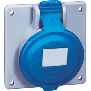 Legrand Industrial Power Connector 32A 230V IP44 Blue Panel Mount P17 Tempra Pro 